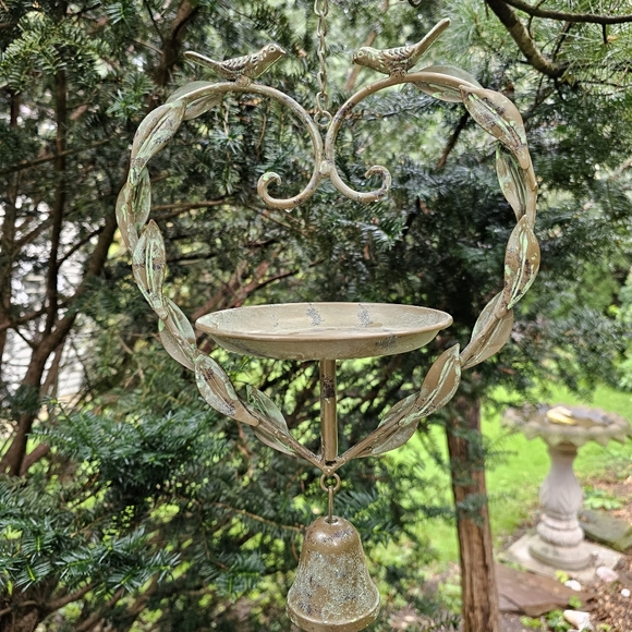Decorative Metal Birdfeeder Bell Chime - Picture 7 of 12